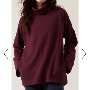 Athleta Cozy Karma Funnel Neck Sweatshirt